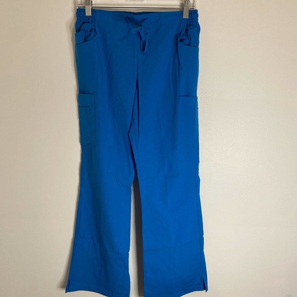 Reina Scrub Bottom Medical Uniform Turquoise Drawstring Pants XS - Picture 1 of 12